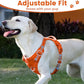 No Pull Dog Harness, Reflective Puppy Vest for Small Medium Large Sized Dog(Orange,M)