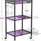 Yoga Mat Storage Rack, Home Gym Storage Rack, VOPEAK Workout Storage for Yoga Mat, Foam Roller, Equipment Gym Storage for Home Exercise and Fitness Gear (Metal)