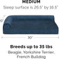Furhaven Cooling Gel Dog Bed for Medium/Small Dogs w/ Removable Bolsters & Washable Cover, For Dogs Up to 35 lbs - Plush & Almond Print L Shaped Chaise - Blue Almonds, Medium