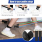 Resistance Bands Set, Himaly Exercise Bands Strength Training Fitness Bands Workout Elastic Bands with Legs Ankle Straps, Door Anchor, Handles & Carry Bag for Home Outdoor Workouts