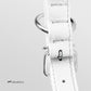 CollarDirect Rolled Leather Dog Collar, Soft Padded Round Puppy Collar, Handmade Genuine Leather Collar Dog Small Large Cat Collars 13 Colors (18-22 Inch, White Textured)