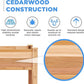 Jumbl Raised Canadian Cedar Garden Bed | Elevated Wood Planter for Growing Fresh Herbs, Vegetables, Flowers, Succulents | 34x18x30”
