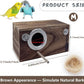 kathson Parrots Nesting Box Parakeet Nest House for Cage Budgie Breeding Hut with Coconut Fiber Bedding Wooden Bird Mating Box for Lovebirds Budgie Conure and Small Medium Parrot Birds