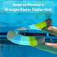 Gintenco Swim Fins, Kids Swim Training Fins for Lap Swimming, Travel Size Flippers with Mesh Bag, Silicone Swimming Fins for Kids Teens Adults Women Men