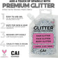 Hair Glitter Gel – Body Glitter for Kids and Women – Iridescent Holograph Cosmetic-Grade Gel w/Moon & Stars for Hair, Body & Face, Applies Smoothly w/o Glue & Washes Off Easily, 3 Oz - Gold 2Pack