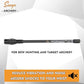 SUNYA Archery Bow Stabilizer for Compound Bow, Carbon Fiber Body Flexible Core, Damping System and Weights Kit, 8",10",12" 15" in Expedition Series