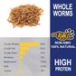 RANZ 8LBS Non-GMO Dried Mealworms for Chickens, High Protein Meal Worms, Premium Chicken Feed, Whole Large Mealworms for Blue Birds, Ducks, Fish
