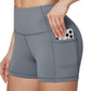 baleaf Women's 8"/ 5"/ 3" Biker Shorts High Waist Yoga Workout Gym Running Volleyball Spandex Shorts with Pockets