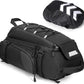RAINSMORE Bike Bags for Bicycle Rear Rack 15L Waterproof Bike Ebike Trunk Pannier Saddle Bag with Rain Cover Bike Accessories Backpack Shoulder Bag for Commuter Travel Outdoor, Black