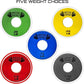 Micro Gainz Standard 1-Inch Center Hole Fractional 2 Pcs Color Weight Plates, Choose (.25LB-1LB) Designed for Standard 1-Inch Dumbbell & Barbell for Strength Training, Made in USA