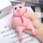 Stretchy Glue-Sand Filled Rubber Pig, Latex Piglet Soft Decompression Doll Toy, Animal High-Elastic Stretchable, Decompression Toy for Adults and Children