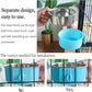 kathson Crate Dog Bowl, Removable Stainless Steel Hanging Pet Cage Bowl Food & Water Feeder Coop Cup for Cat, Puppy, Birds, Rats, Guinea Pigs 2pcs(Blue,Pink)