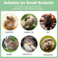 WDEFUN 3 PCS Bunny Chew Toys, Natural Hanging Rabbit Chew Toy Treats for Guinea Pigs Hamsters Gerbils Chinchilla and Other Small Pets for Teeth Grinding