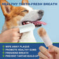 Dog Dental Care Finger Wipes, 60 PCS Teeth Cleaning Wipes for Dogs & Cats, Tooth Brushing Kit Dental Wipes Reduces Plaque & Freshens Breath, Disposable Gentle Cleaning & Gum Care Pet Wipe