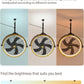 Orison 24.8'' Outdoor/Indoor Garage Ceiling Fan, 6 Speed Ceiling Mounted Plug-In Cord Garage Fan with Remote&APP, Manual Vertical Rotation, Hook hanging for Gazebo, Patio, Yellow&Black