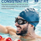 Swim Goggles, Polarized Adult Swimming Goggles Bungee Strap No Hair Pulling Anti-fog Pool Goggles for Men Women