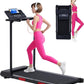 Walking Pad Treadmill with Handle Bar, 3.5HP Compact Electric Walking Pads Treadmills with Handles for Home Apartment Small, 0.6-10MPH Portable Foldable Folding Small Treadmill Home, 400LBS Capacity
