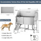 CuisinSmart 62" Dog Bathtub, Professional Dog Washing Station with Dog Wash Attachment, Dog Bath Pool for Outdoor, Indoor Shower and Grooming (Left Door)