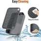 Cat Litter Box Ramp Mat with Filter Function, Cat Step Pedal Stool for Self-Cleaning Litter Box, Easy to Clean, Ideal for Kitten & Elderly Cats (Dark Grey)