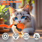 nteractive Cat Ball Toy, Cat Toy Ball with Cord Imitation Mouse, Obstacle Avoidance Smart CatToy Balls, Motion Activated Toys to Keep Them Busy (Orange, 1)