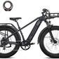 VELOWAVE Electric Bike for Adults Peak 1200W BAFANG Motor 28MPH Mountain Ebike 48V 15Ah Removable LG Cells Battery 26'' Fat Tire E Bike Shimano 7-Speed