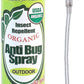US Organic Mosquito Repellent Anti Bug Outdoor Pump Spray, 4 oz, Certified Organic, DEET-Free, Natural Insect Protection for Camping, Hiking, Travel