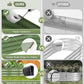 Galvanized Raised Garden Bed - 8x2x1FT Metal Planter Boxes Outdoor | Oval Steel Raised Bed Kit for Gardening with Protective Tape, Bracing Rods, Gloves for Vegetables, Flower, Herb (Green)