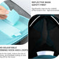 Luminous Horse Fly Mask with Long Nose, Ears, Full Face & Eye Protection - Full Mesh, Detachable Nose Cover, Fleece Padded Edging, Hook-and-Loop Straps with Webbing, Hanging Straps Mint Green