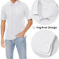 MAGCOMSEN Men's Polo Shirts 3 Buttons Casual Work T Shirts Quick Dry Short Sleeve Golf Shirt Pique Jersey Outdoor Performance