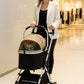 3-in-1 Small Pet Carrier with Stroller for Small Dogs & Cats Under 20 lb – Removable Carrier Converts to Car Seat – Lightweight, One-Hand Fold, No-Zipper Entry