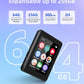 64GB Music Player with Bluetooth 5.3, 2.4" Portable MP3 Player with Speaker, FM Radio, Voice Recorder, E-Book, Full Touch Screen, Supports up to 256GB (Earphones Included)