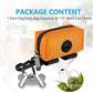 Dog Waste Bag Dispenser Pet Poop Bags Holder for Doggie Waste Bags Dispensers Soft Fabric Zipper Small Doggy Puppy Pouch for Leash Accessory Attachment with Carrier,Orange
