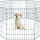 30 Tall Dog Blue Playpen Crate Fence Pet Kennel Play Pen Exercise Cage -8 Panel