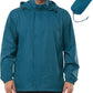 Outdoor Ventures Men's Rain Jacket Waterproof Lightweight Packable Rain Shell Raincoat with Hood for Golf Hiking Travel