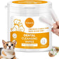Dog Dental Wipes, Pet Dental Finger Wipes for Dogs & Cats, Dog Teeth Cleaning Wipes, Reduce Plaque & Tartar Buildup, Fresh Breath, Protect Gums, Dog Ear Cleaner Wipes Remove Wax, Coconut Scent, 50Pcs