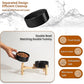 Elevated Ceramic Dog Bowl Set - Raised Feeding Bowls with Non-Slip Bamboo Stand - Small Pet Dishes for Food and Water - Ideal for Cats and Puppies - 16.23 OZ - 2 Cups - 480 ML