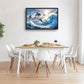Dolphin Seagull Large Wall Art Sea Ocean Waves Sunrise Pictures Wall Decor Nautical Coastal Canvas Print Painting Artwork for Bathroom Living Room Bedroom 36L" x 24W"