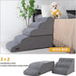 Dog Stairs and Ramp for High Bed, 5-Step Dog Steps for Small Dogs and Cats,Non-Slip Pet Stairs Suitable High Bed Climbing