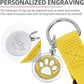 PUPTECK No Pull Dog Harness Soft Adjustable Basic Nylon Step in Puppy Vest Outdoor Walking with ID Tag, Yellow, L