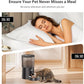 Automatic Cat Feeder: 4L Timed Cats Food Dispenser Programmable 1-6 Meal for Cat and Small Medium Dog- Auto Pet Feeder Easy to Set Up Dual Power Supply with Desiccant Bag| Detachable Washable