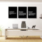 Inspirational Canvas Painting Wall Art -EPHANY ART, Motivational Wall Art Success Framed Entrepreneur Poster Positive Quotes Wall Poster for Home Office Workplace (M-3pcs,16x24inchx3pcs)