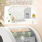 MeoWant Self-Cleaning Cat Litter Box, Integrated Safety Protection Automatic Cat Litter Box for Multi Cats, Extra Large/Odor Removal/APP Control Smart Cat Litter Box with Mat & Liner