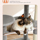 PETEPELA 56.3'' Tall Cat Tree for Indoor Cats, Multi-Level Cat Tower with Super Large Hammock (20''X16''), Sisal Covered Scratching Posts, Cozy Condo and Top Perch Grey