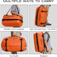 Haimont Large Waterproof Duffel Backpack Roll-Top Heavy Duty Dry Duffle Bag for Boating, Travel, Motorcycle, Kayaking, Camping, 60L