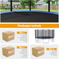 GYMAX Trampoline, 8FT 10FT 12FT 14FT 15FT 16FT Recreational Trampolines w/Safety Enclosure Net & Ladder - ASTM Certificated, Outdoor Trampoline for Kids and Adults