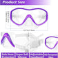 GoseWave Snorkeling Gear for Kids, Kids Snorkel Set for Ages 5-15, Anti-Fog Diving Mask and Dry Top Snorkel Set, Unisex Swimming Goggles with Nose Cover