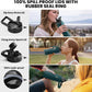 Insulated Water Bottle 40 oz, Triple Wall Vacuum Stainless Steel (Cold for 48 Hrs), Leak Proof & Non-BPA, Modern Water Flask Jug with Paracord Handle & Straw Spout Lids, Dark Green