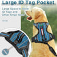 BARKBAY Dog Harness No Pull with ID Tag Pocket - Heavy Duty, Reflective, Easy Control for Large Dogs(Blue/Black,XL)