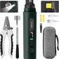Dog Nail Grinder, 7-Speed Quiet Electric Dog Nail Trimmers, Dog Nail Clippers with Sponge Dust Collection & File for Small Medium Large Dogs, Rechargeable Pet Paw Grooming Supplies Ki(Green)