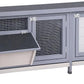 PawHut Wooden Rabbit Hutch Bunny Hutch Cage Guinea Pig with Waterproof Roof, No Leak Tray and Feeding Trough, Indoor/Outdoor, Gray
